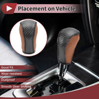 Gear Shift Knob Cover for Mazda CX-5 (2012–2023) Brown Faux Leather