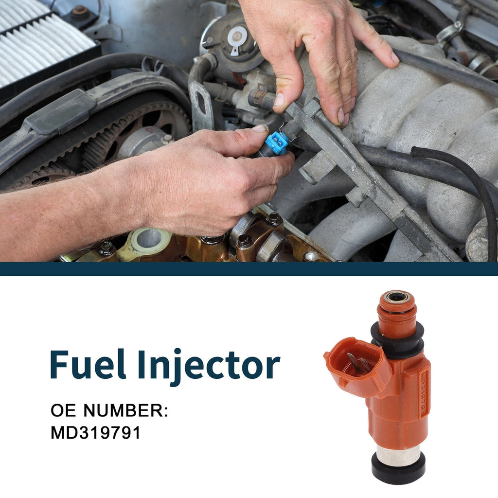 Fuel Injector MD319791 for Mitsubishi Eclipse GT (2000–2005) 1 Pc Red