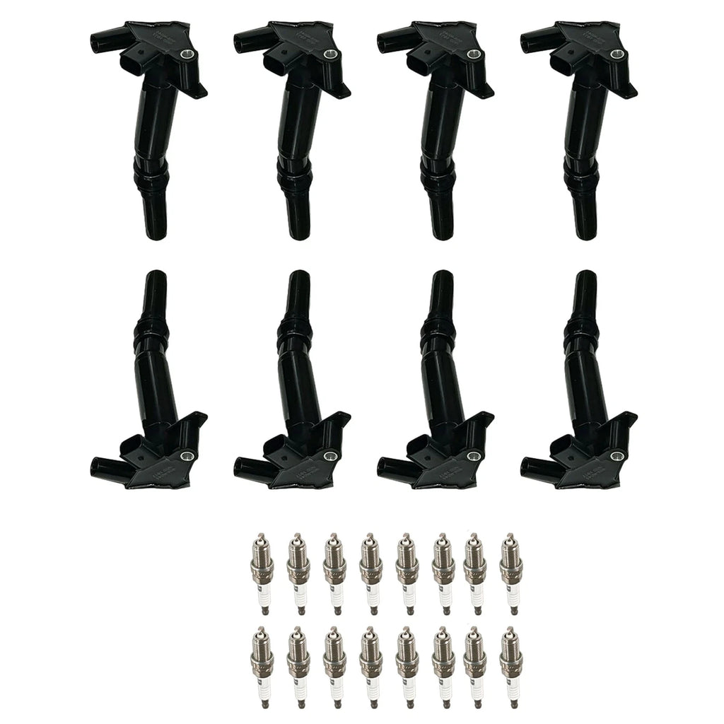 8X Ignition Coil and Spark Plug for Ford F150 F250 F350 (2010–2017)
