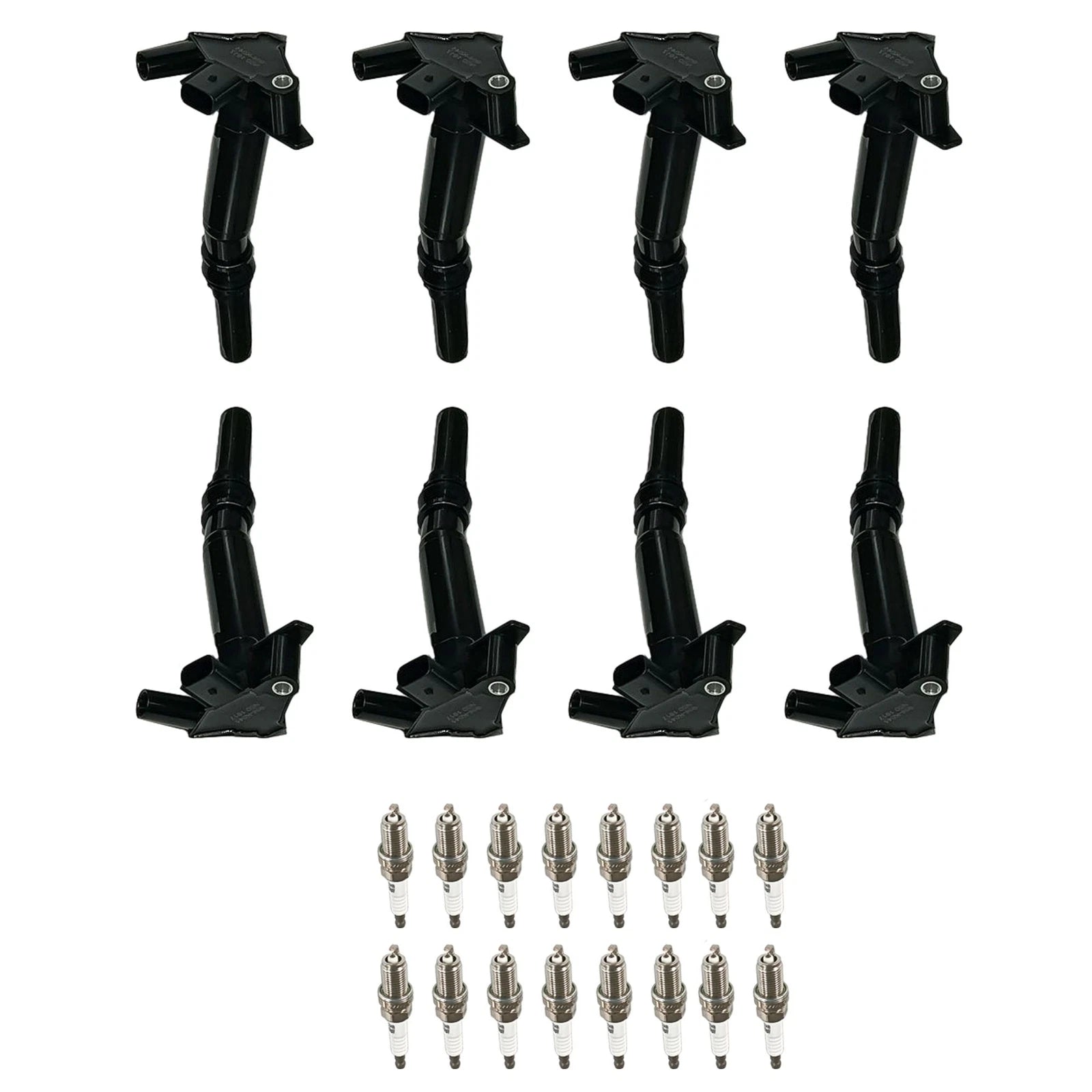 8X Ignition Coil and Spark Plug for Ford F150 F250 F350 (2010–2017)