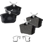 Set of 4 Rear Semi-Metallic Brake Pads for Volvo S40 (2000–2011)