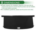Retractable Cargo Cover for Volkswagen Touran (2015–2021) Gloss Black