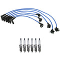 NGK Wire Set & Denso 6 Platinum TT Spark Plugs for Mazda B4000 Navajo (1991–1998)