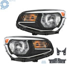 Set of 2 Halogen Headlights for Kia Soul (2014–2019) Chrome