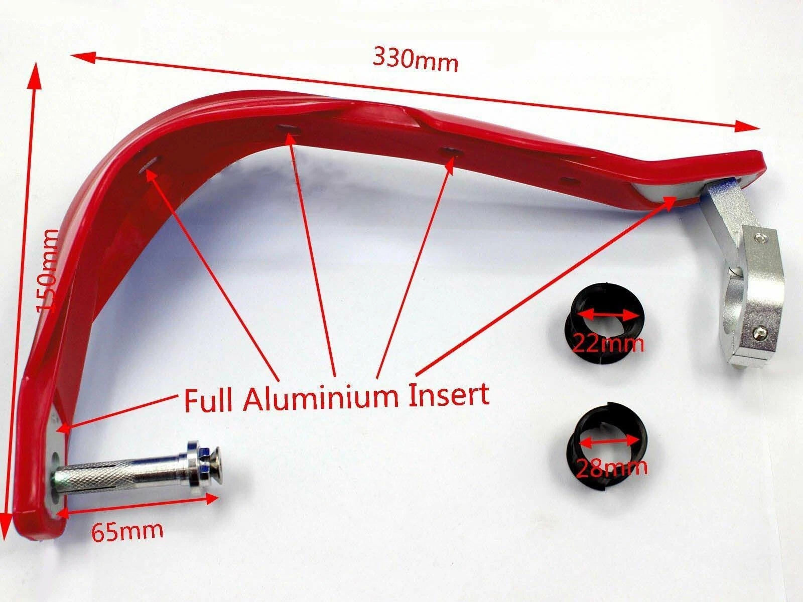 Universal 7/8" MX ATV Brush Hand Guards for Dirt Pit Bike