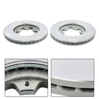 Front Disc Brake Rotors + Ceramic Brake Pads for Nissan D21 (1986–1994)