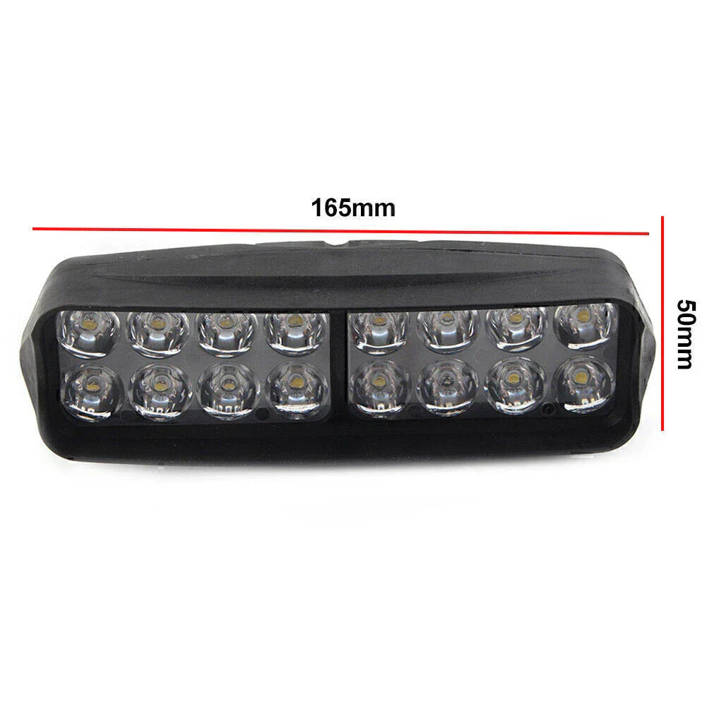 16-LED Front Motorcycle Headlight Fog Light for UTV ATV