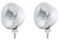 Head Light Buckets with Sealed Beam Bulb for Hot Rods (Chrome) (7 Inch)