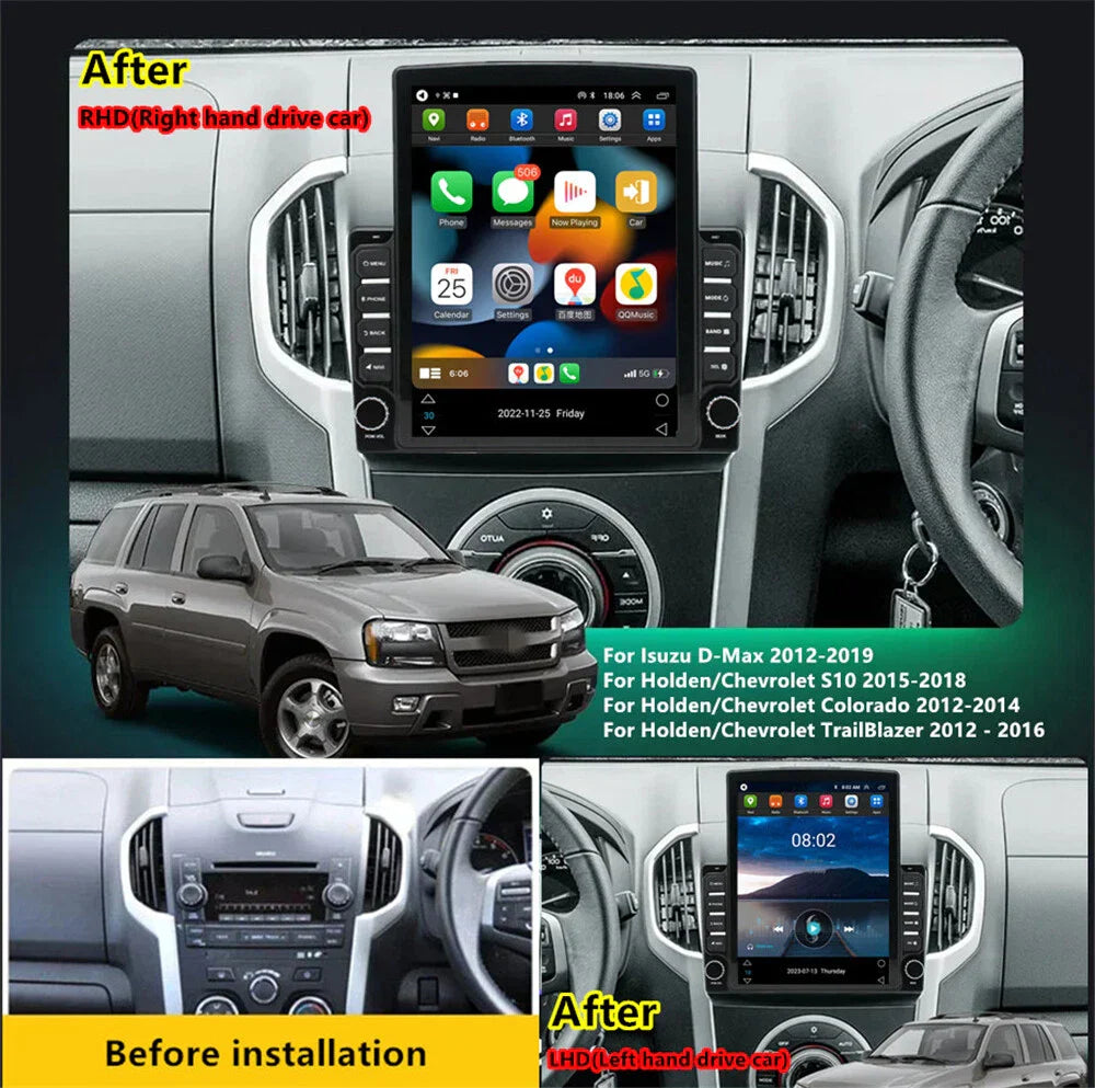 9.7" Android Stereo Radio GPS for Chevy S10 Colorado Isuzu D-Max (2015-2023)