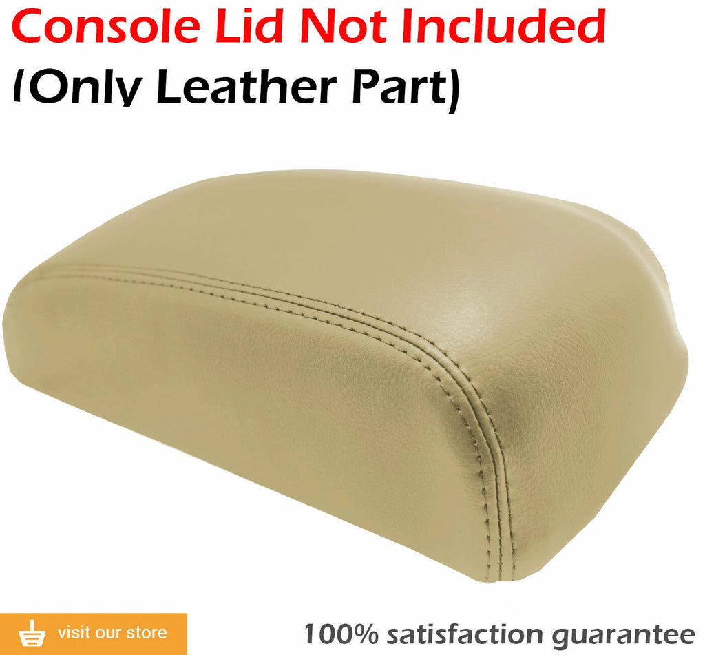 Leather Console Lid Armrest Cover for Nissan Maxima (1997–1999) Beige