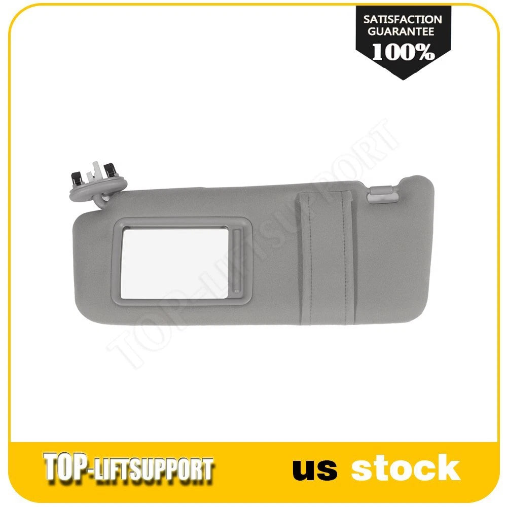 Left Driver Side Sun Visor for Toyota Camry (2007–2011) W/Sunroof Light Gray