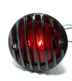 Tail Lights Pair w/ Black Grille Bezel for Ford Car (1933–1936) 12V