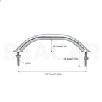 Stainless Steel 304 Handrail for RV Boat (8 5/8 Inch Tooth Design)