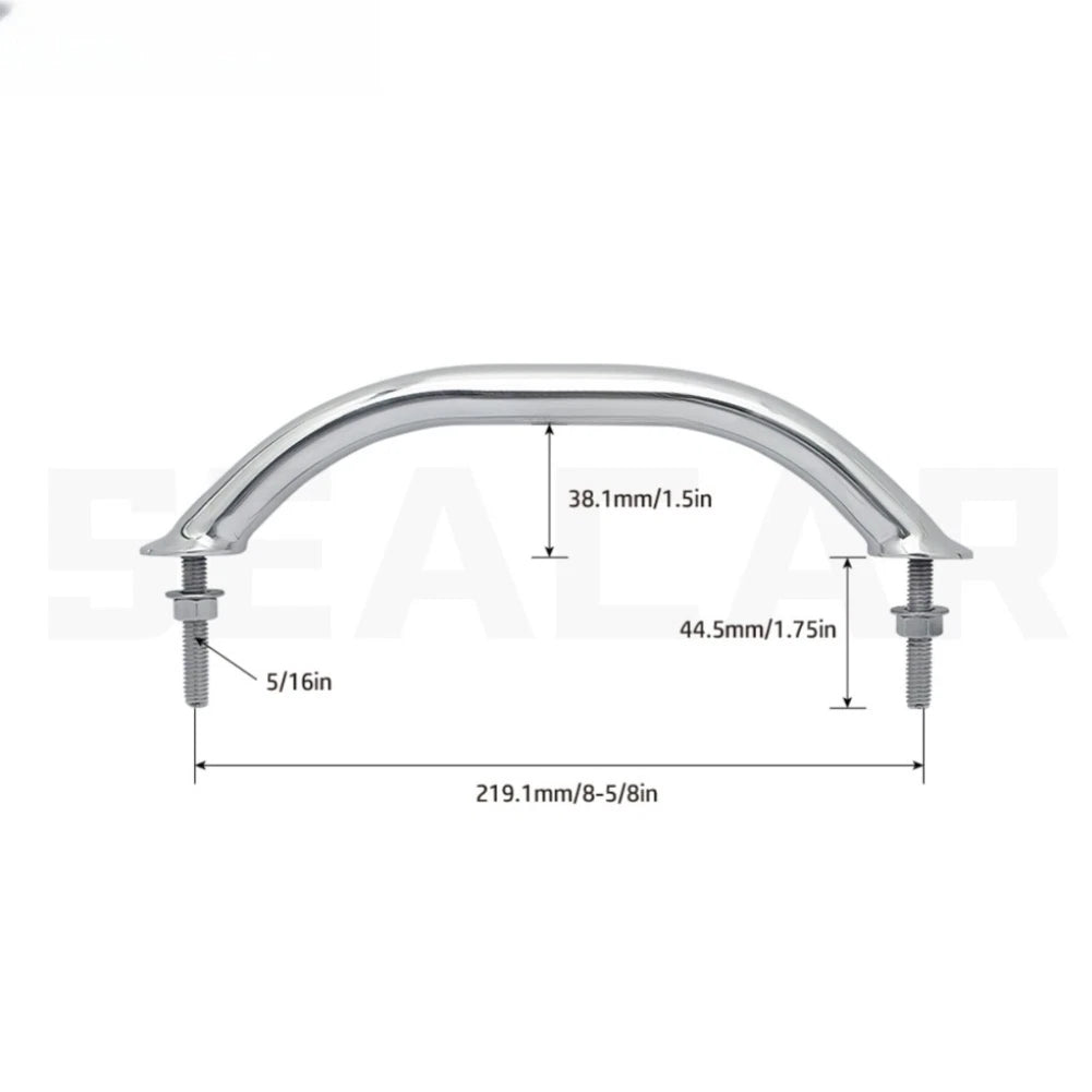 Stainless Steel 304 Handrail for RV Boat (8 5/8 Inch Tooth Design)