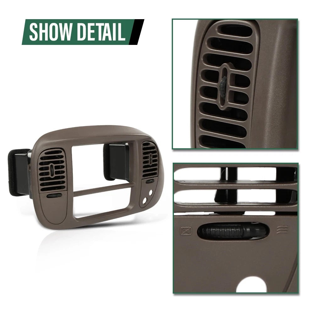 Center Dash Radio Bezel with Air Vent for Ford F150 Expedition (1997–2003)