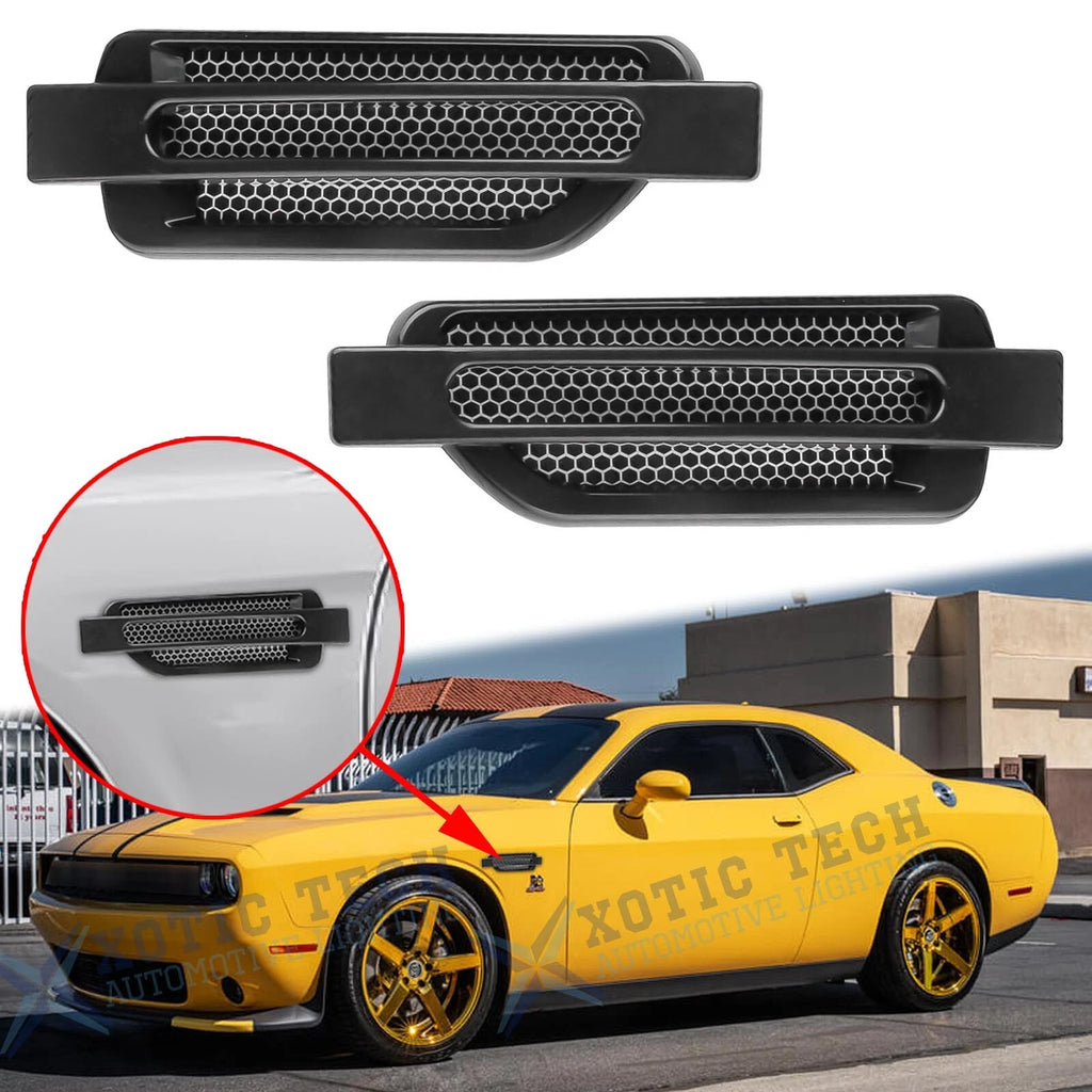Side Fender Hood Air Flow Vent Decal for Dodge Challenger Charger (2011–2023)