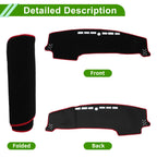 Dashboard Cover for Kia Sonet (2022–2025) Polyester Black Red
