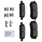 Rear Ceramic Brake Pads Set for Dodge Avenger (2008–2014) Caliber (2007–2012)