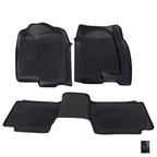 All Weather Floor Mat for Chevy Silverado 1500 2500 (1999–2006) Black Anti-Slip
