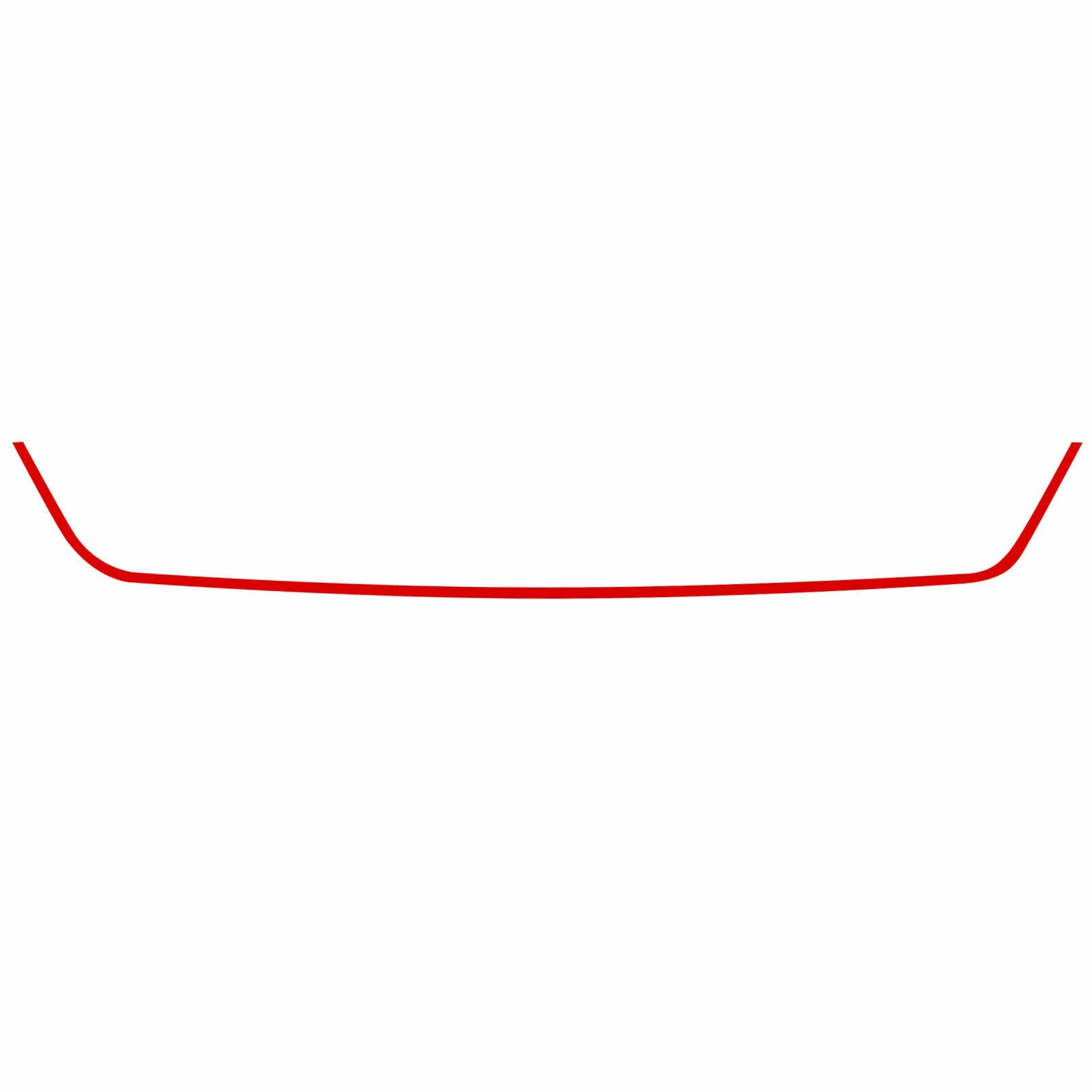 Red Front Grille Pinstripe Vinyl Decal for Subaru WRX STI (2018-2020)