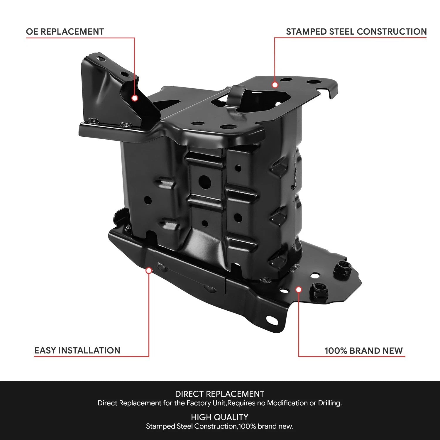 Front Right Bumper Cover Bracket for Toyota Corolla Hatchback Sedan (2019–2026)