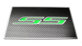 Carbon Fiber Fuse Box Cover Plate w/Synergy Green "SS" Inlay for 16-19 Camaro SS