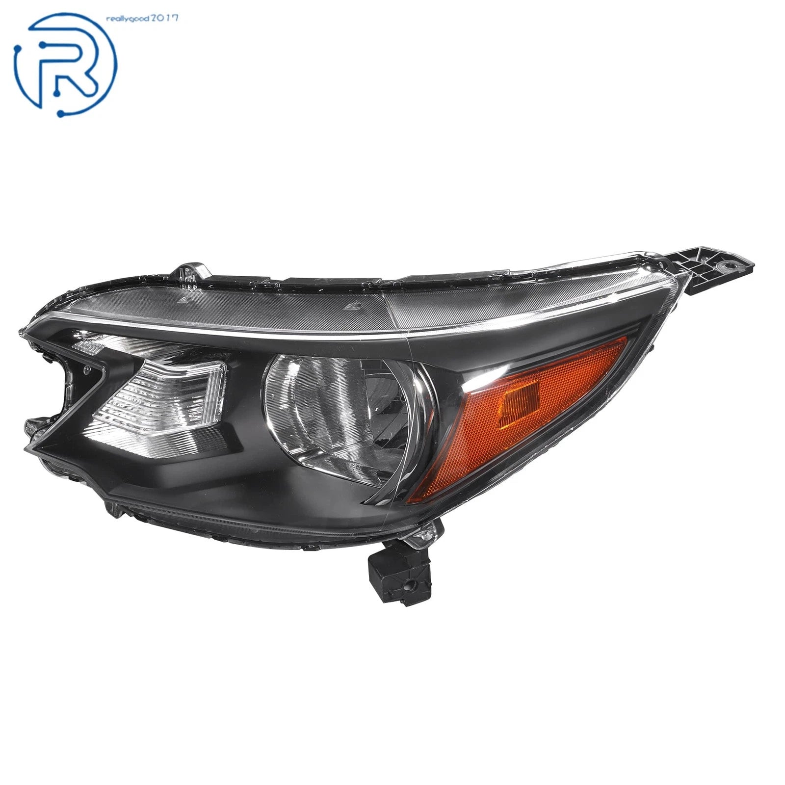 Halogen Headlamp for Honda CR-V (2012-2014) Left Driver Side Black Clear