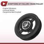Harmonic Balancer Crankshaft Pulley for Toyota RAV4 (No. 134700H010)