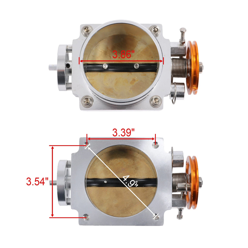 90mm High Flow Throttle Body for Universal Alloy Aluminum CNC (Universal)