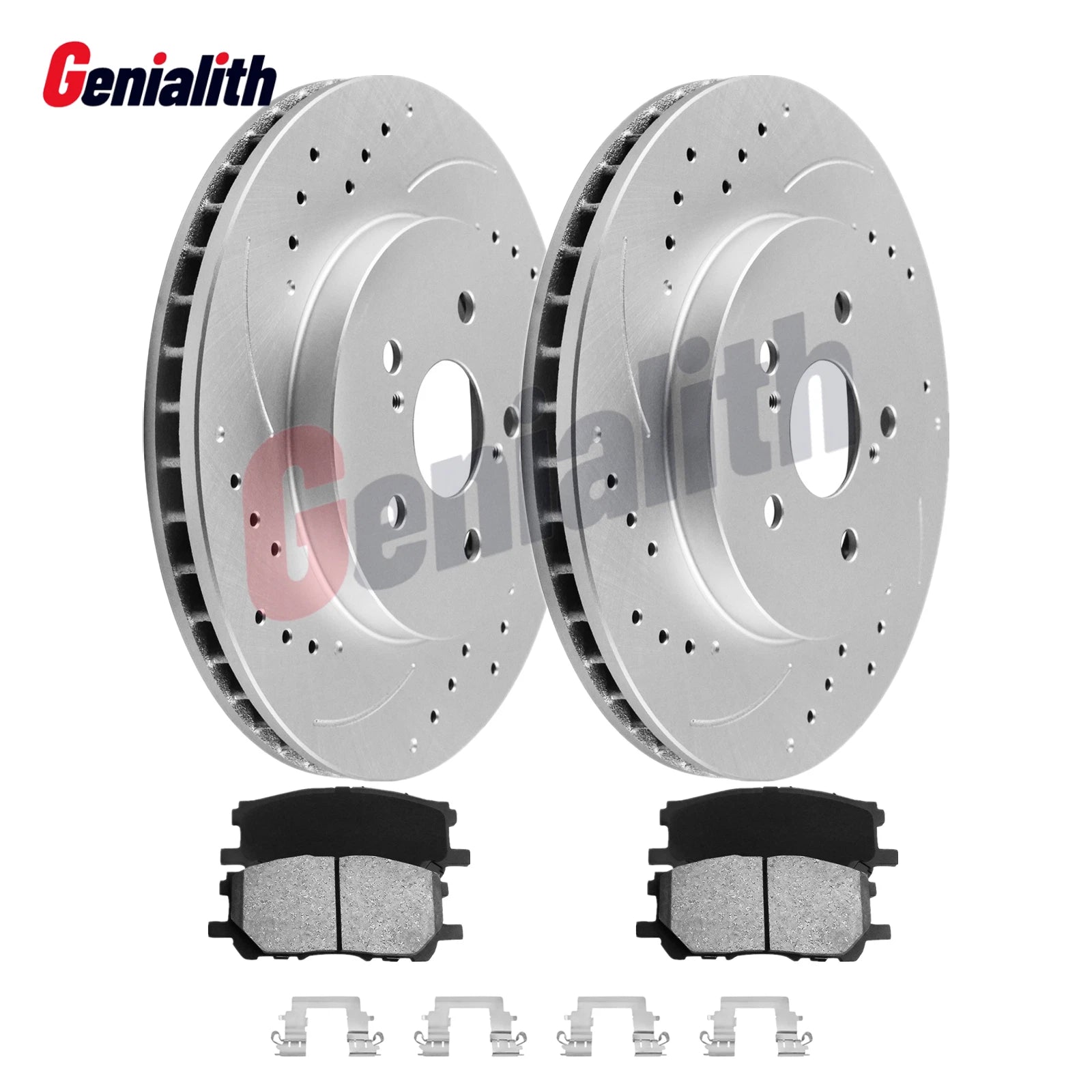 Front Disc Brake Rotors + Ceramic Pads for Lexus RX400h RX330 RX350 (2004–2008)