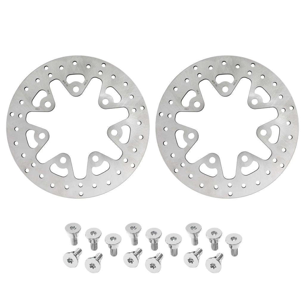 11.8" Front Brake Disc Rotor & Bolts for Harley Touring Road King (2014–2025)