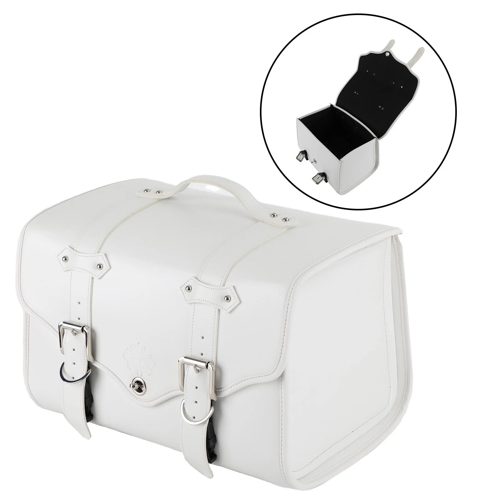 PU Leather Motorcycle Solo Swingarm Side Tool Bag for Universal Models