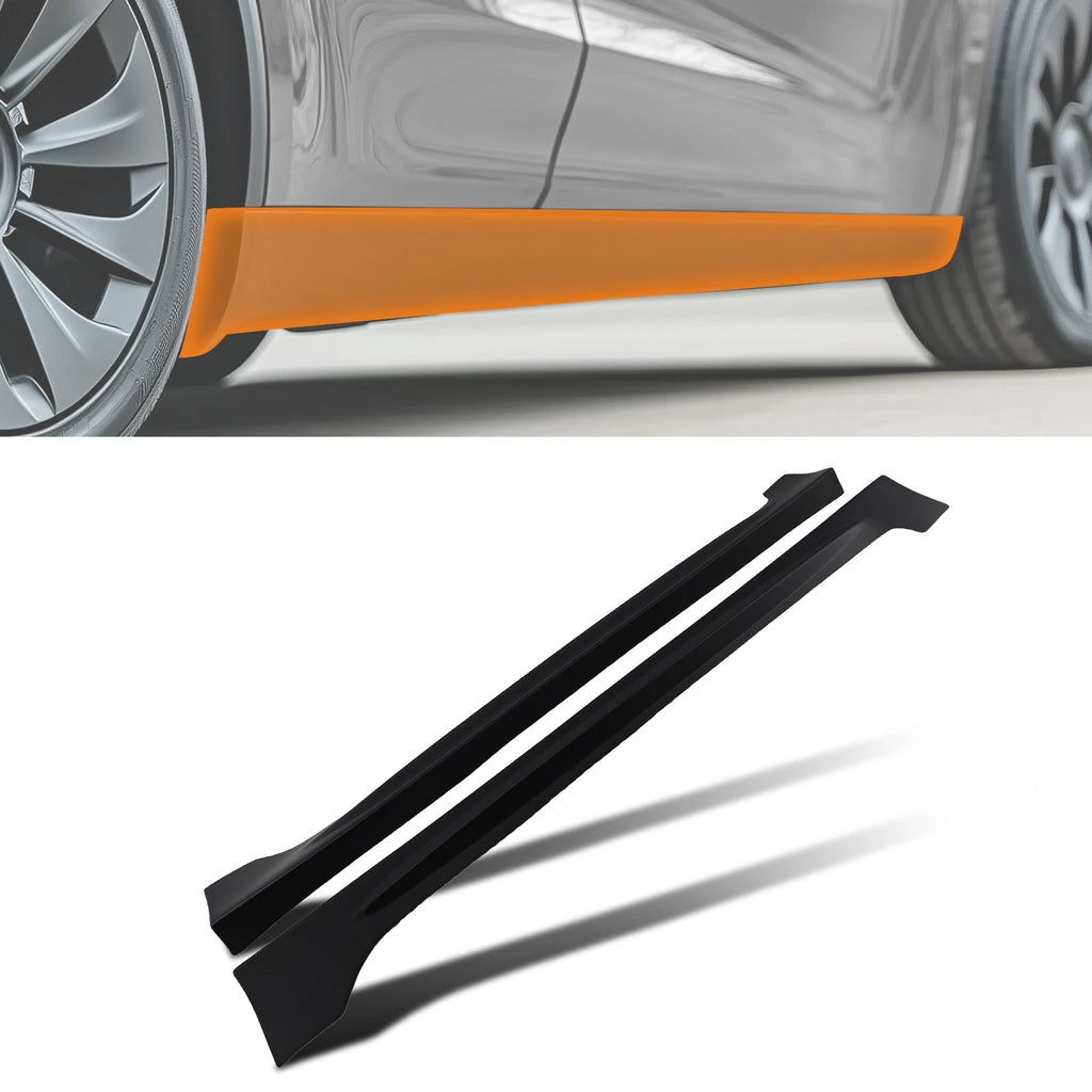 Body Panel Kit Extension for Honda Civic 4Dr (2006–2011) Black Side Skirt