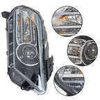 Projector Headlight Passenger Side HID/Xenon w/LED for Ford Mustang (2013–2014)