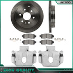 Rear Brake Calipers Rotors Ceramic Pads for Buick Enclave (2008–2017)