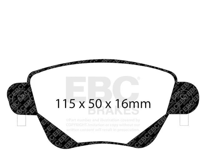 Set of 4 Rear Brake Pads for Jaguar X Type (2002–2004) FN516NF