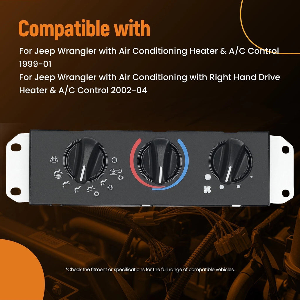 Heater Fan Climate Control Switch for Jeep Wrangler TJ (1999–2004) 55037473AB