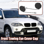 Pair Tow Hook Cover Cap Front Bumper for BMW X5 (2006-2010)