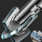 NineFlute Drill Bit for Tile and Glass with Hex Shank Triangle Shape