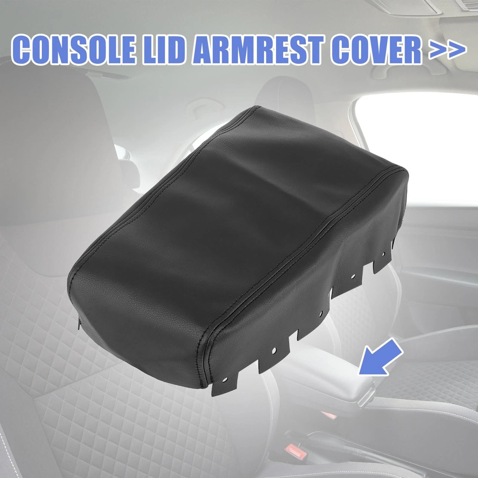 Center Console Lid Armrest Cover for Nissan Altima (2013–2018) Black