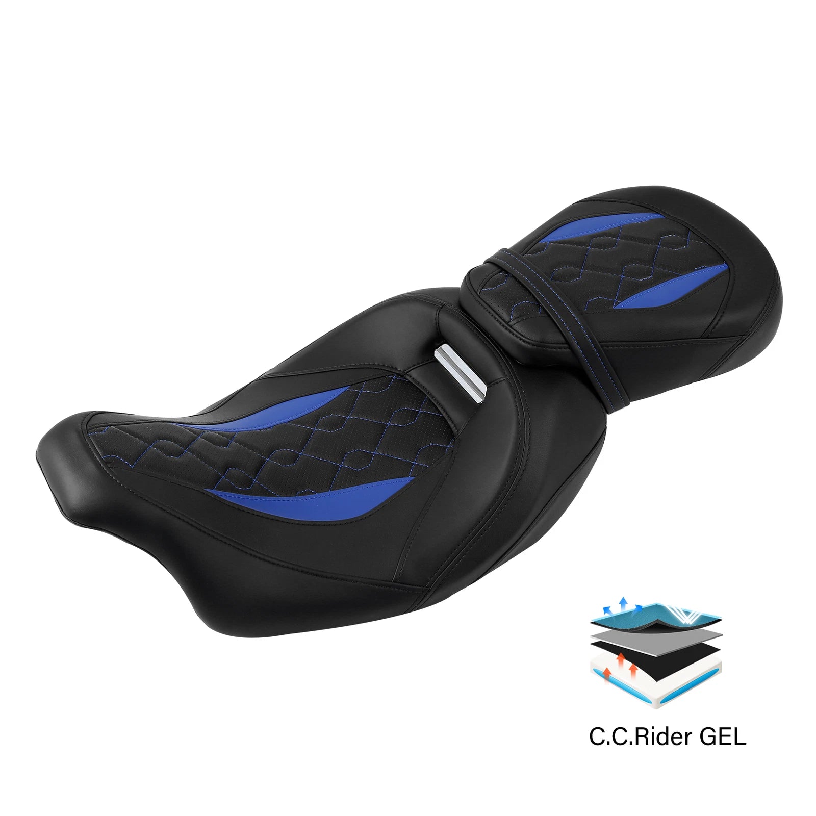 Gel Driver Passenger Pillion Seats for Harley Street Electra Glide (2009–2023)