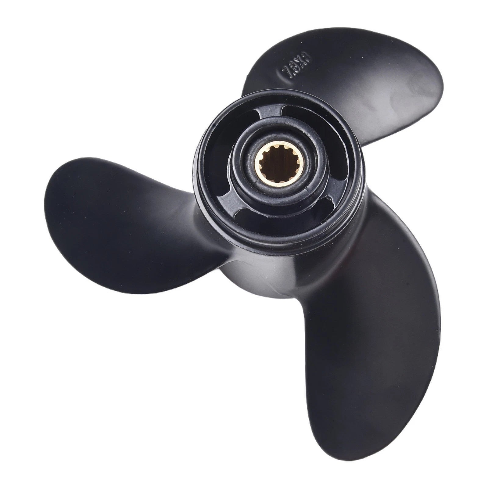 3 Blade Aluminum Outboard Propeller 7 8 x 8 for Marine Applications
