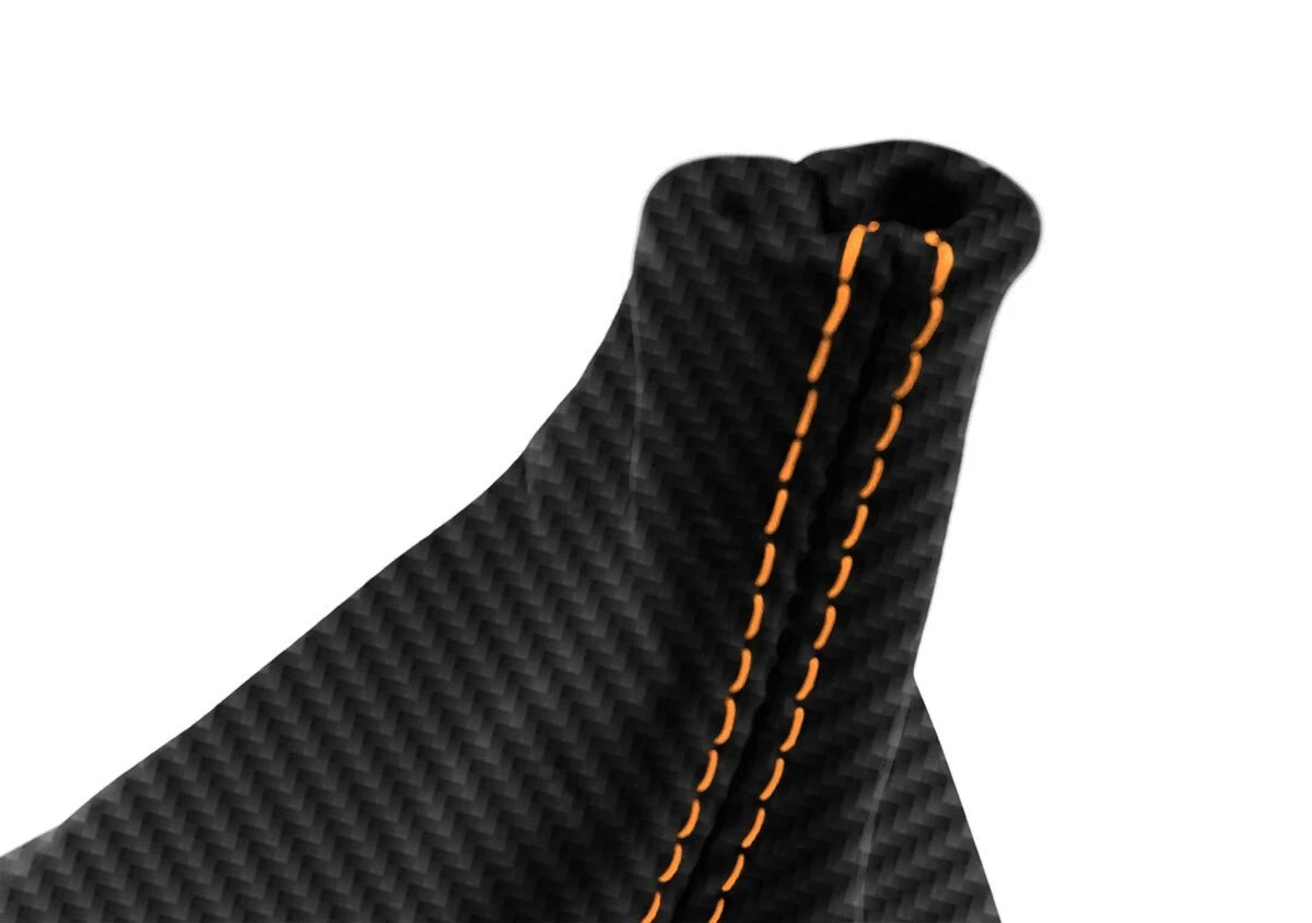 Manual Shift Boot for Chevrolet Camaro (1982–1992) Carbon Fiber Orange Stitch