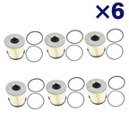 6PCS Fuel Filter for Ford F250 F350 F450 F550 7.3L Turbo Diesel (1994–1998)
