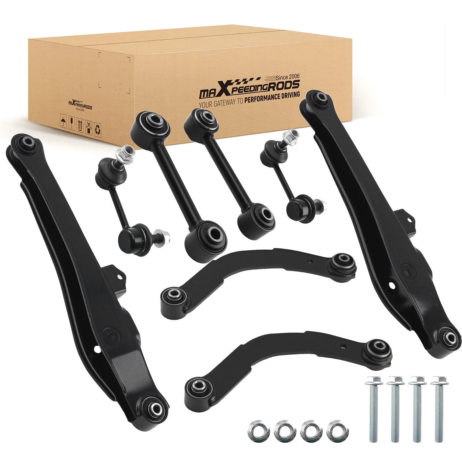 Rear Upper Lower Control Arms Sway Bar Lateral Links for Jeep Compass (2007–2009)
