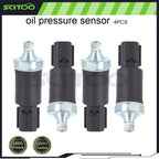Set of 4 Oil Pressure Sensors for Dodge Ram 1500 (2003) 36192 8199 C1837 PS358