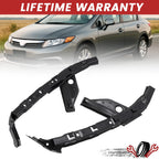 Set of 2 Headlight Bumper Brackets for Honda Civic (2012–2015)