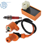 CDI Box Ignition Coil Spark Plug for GY6 Scooter (50CC-150CC)