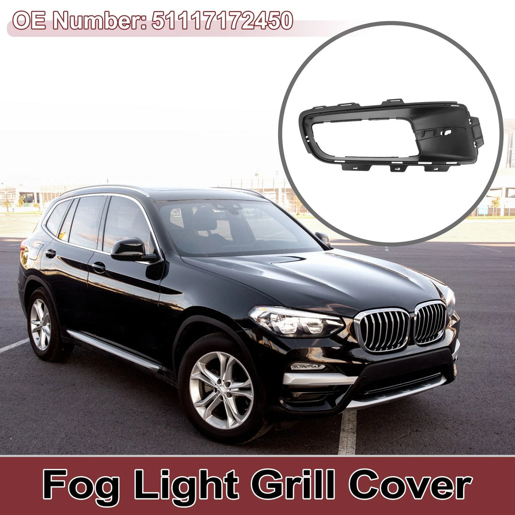 1 Pc Fog Light Grill for BMW X5 (2007–2010) No. 51117172450 Black