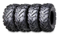 Set of 4 WANDA ATV Tires 24x8-12 Front & 24x10-11 Rear 6PR Mud